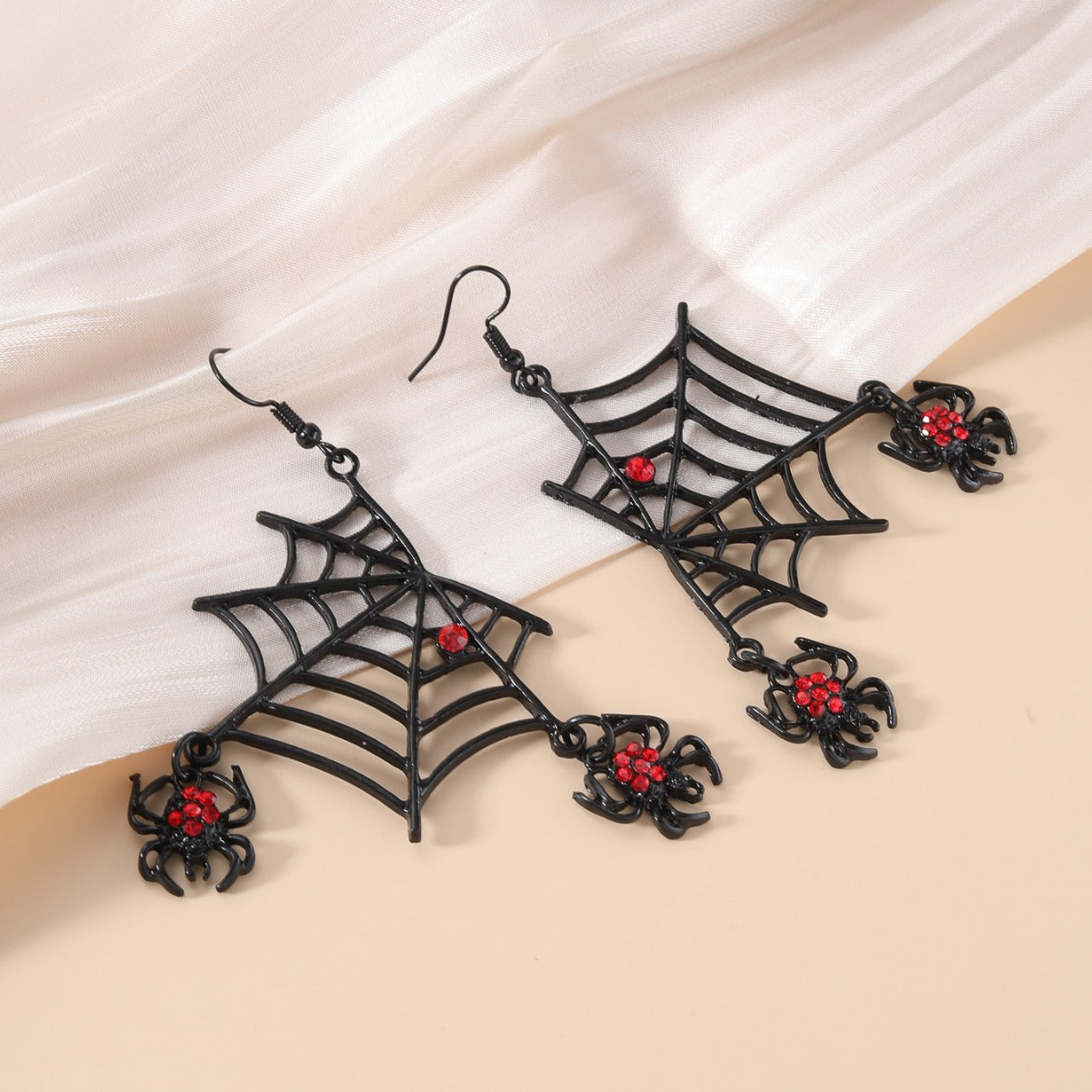 Wholesale Fashion  Web Earrings with Rhinestones for Nightclub,  Party Jewelry Accessory