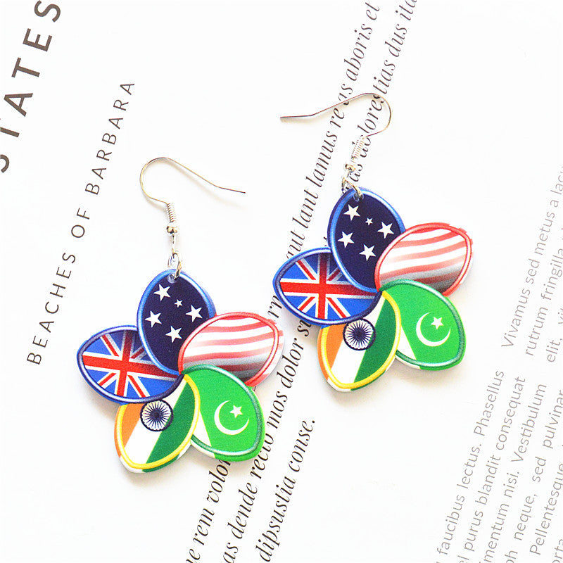 Wholesale Forest Flower Earrings Creative Acrylic Earrings ACC-ES-XN017