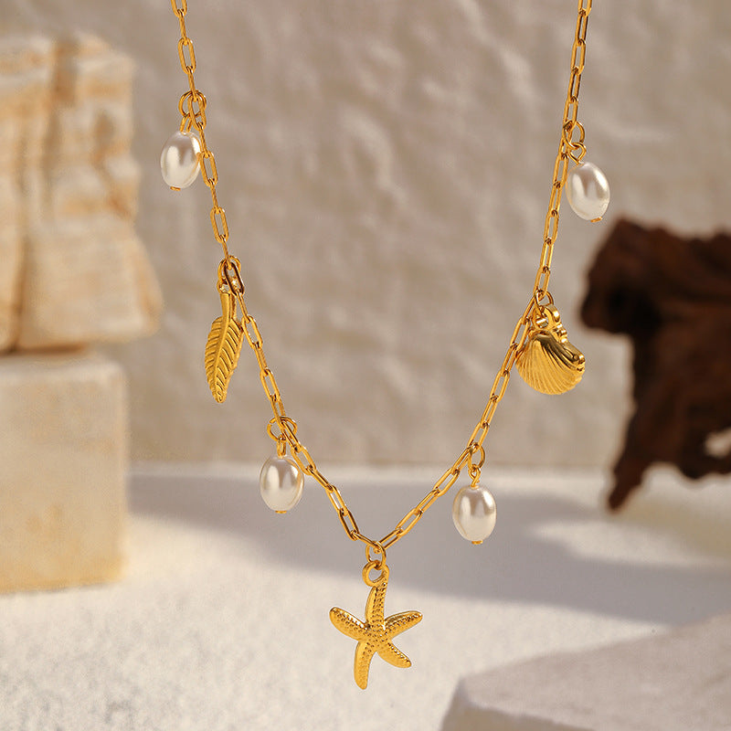 Wholesale Stainless Steel Marine Series High-End Necklace