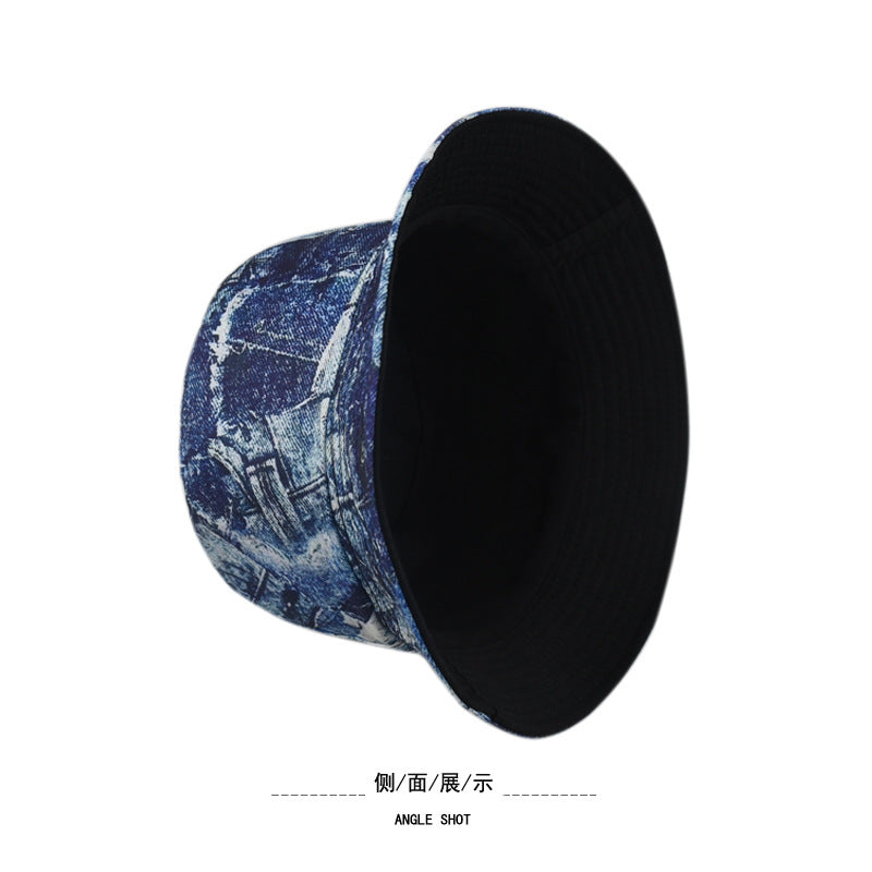 Wholesale Cowboy bucket hat print double-sided bucket hat bucket hat