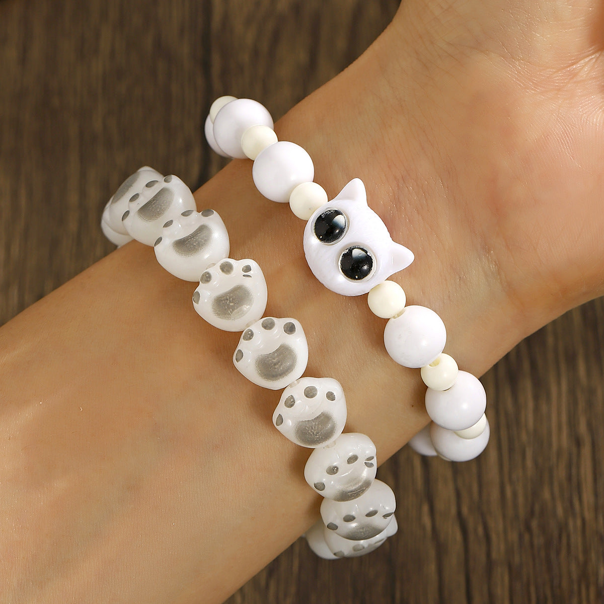 Wholesale cute cat claw bracelet set