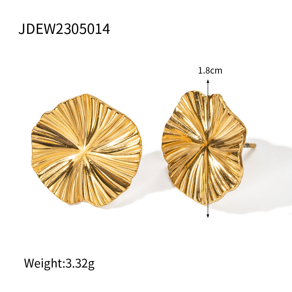 Wholesale gold-plated stainless steel earrings luxury earring