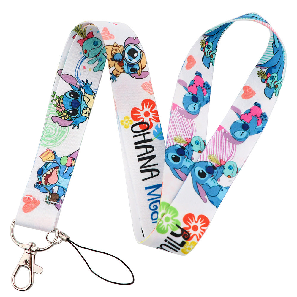 Wholesale Cartoon Mobile Phone Rope Lanyard Keychain