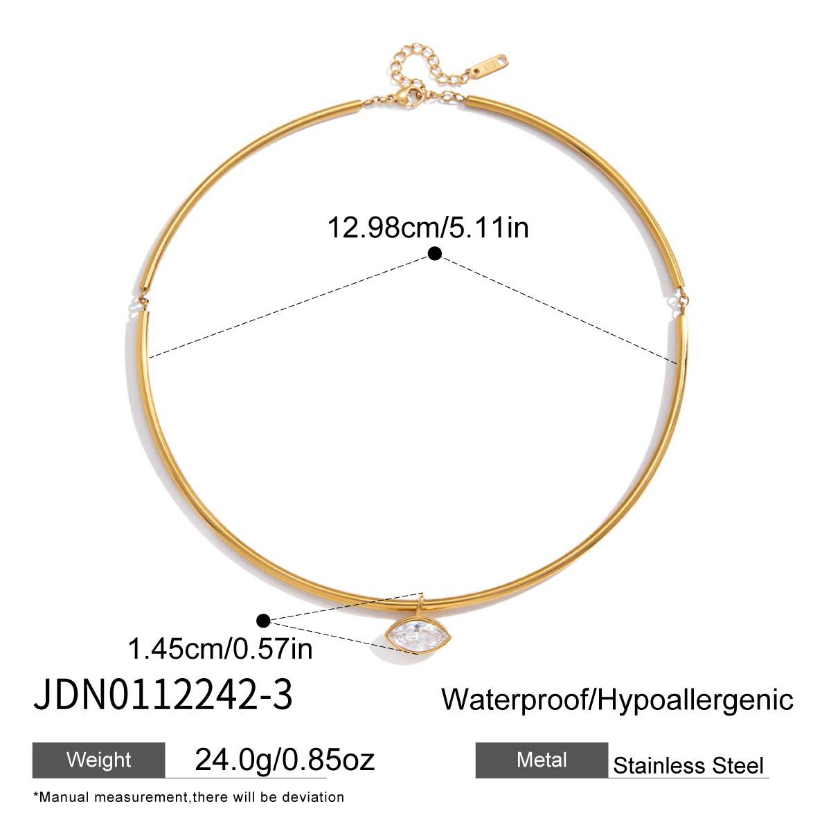 Wholesale Stainless Steel Zircon Necklace Fashion Jewelry Accessory Gift