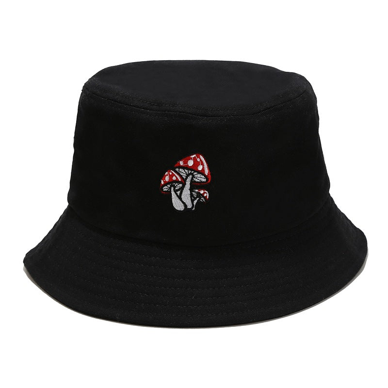 Wholesale cute three mushroom embroidered fisherman hat