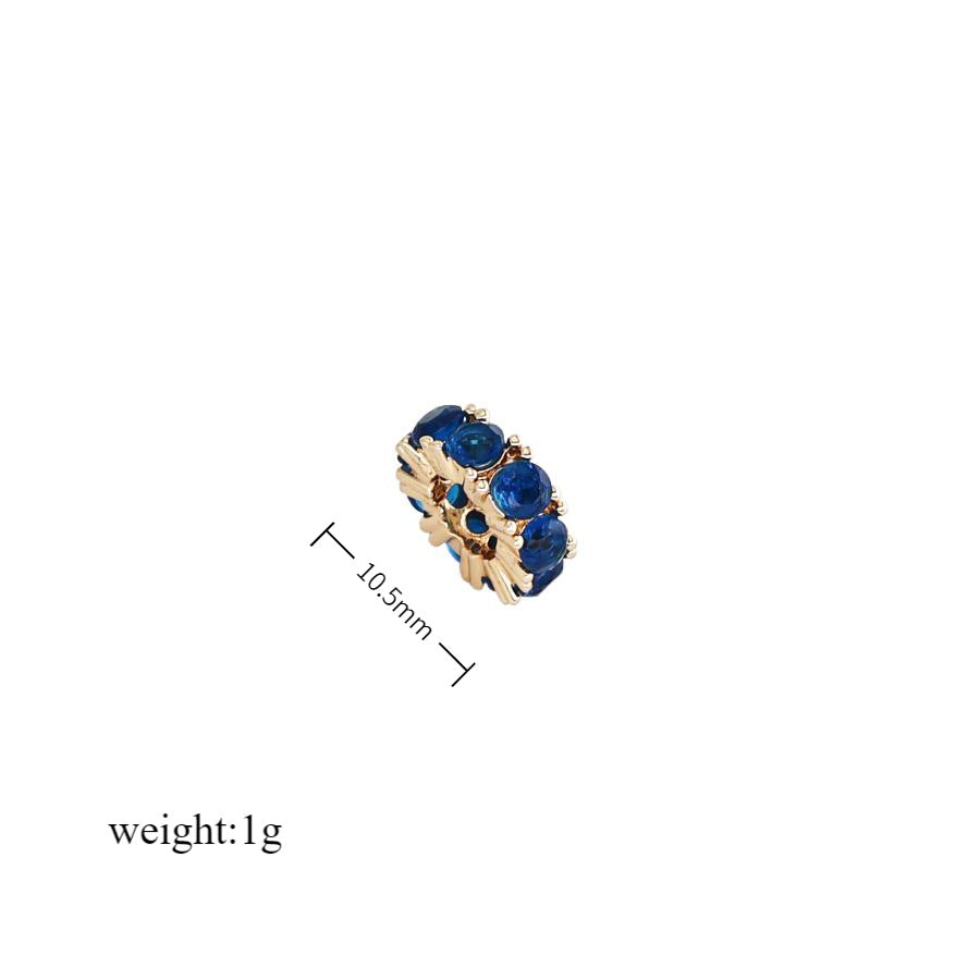 Wholesale Twelve Birthstone Round Hollow Pendant Birthstone Roller Zircon Accessories