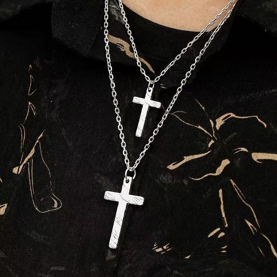 Wholesale Cross Necklace  Irregular Cross Pendant Necklace