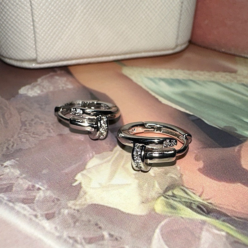 Wholesale S925 Sterling Silver Nail Earrings