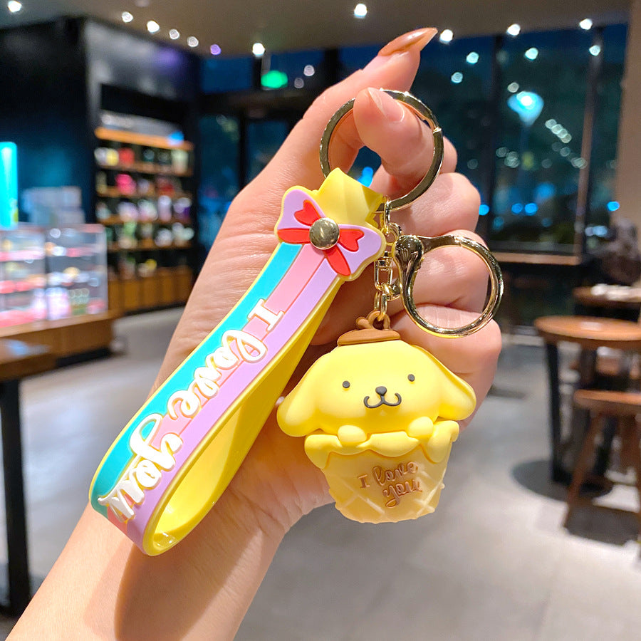Wholesale Cartoon PVC Soft Glue Cute Keychain ACCVIP-KC-GongZ030