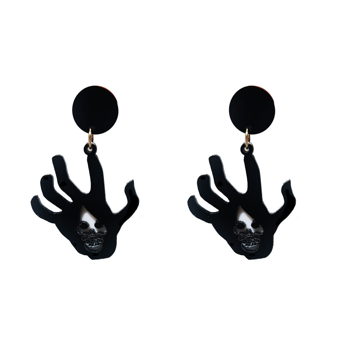 Wholesale Creative Retro Halloween Earrings Spider Pumpkin Witch Acrylic Earrings