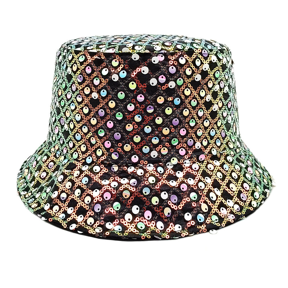Wholesale  Fashion Sunshade Sequin Small Basin Hat Bucket Hat