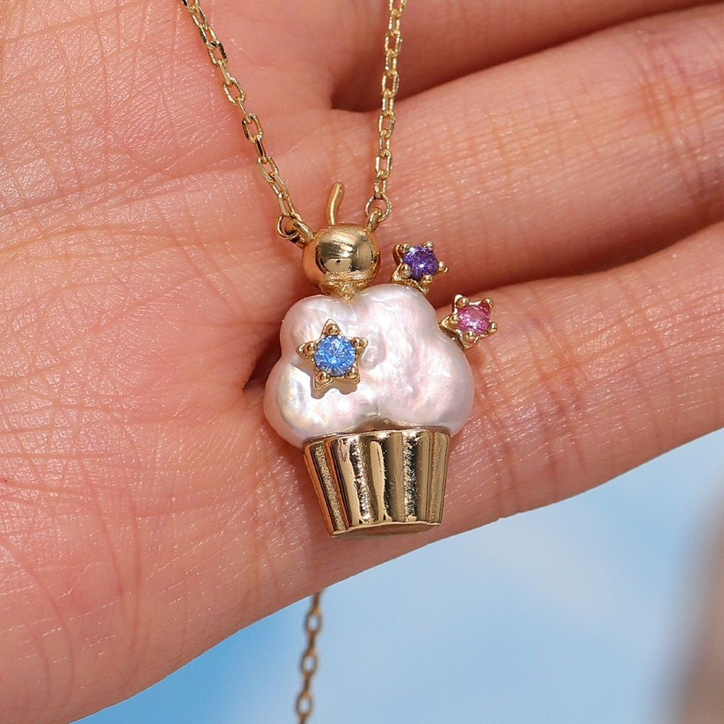 Wholesale Man-made Pearl Ice Cream Pendant