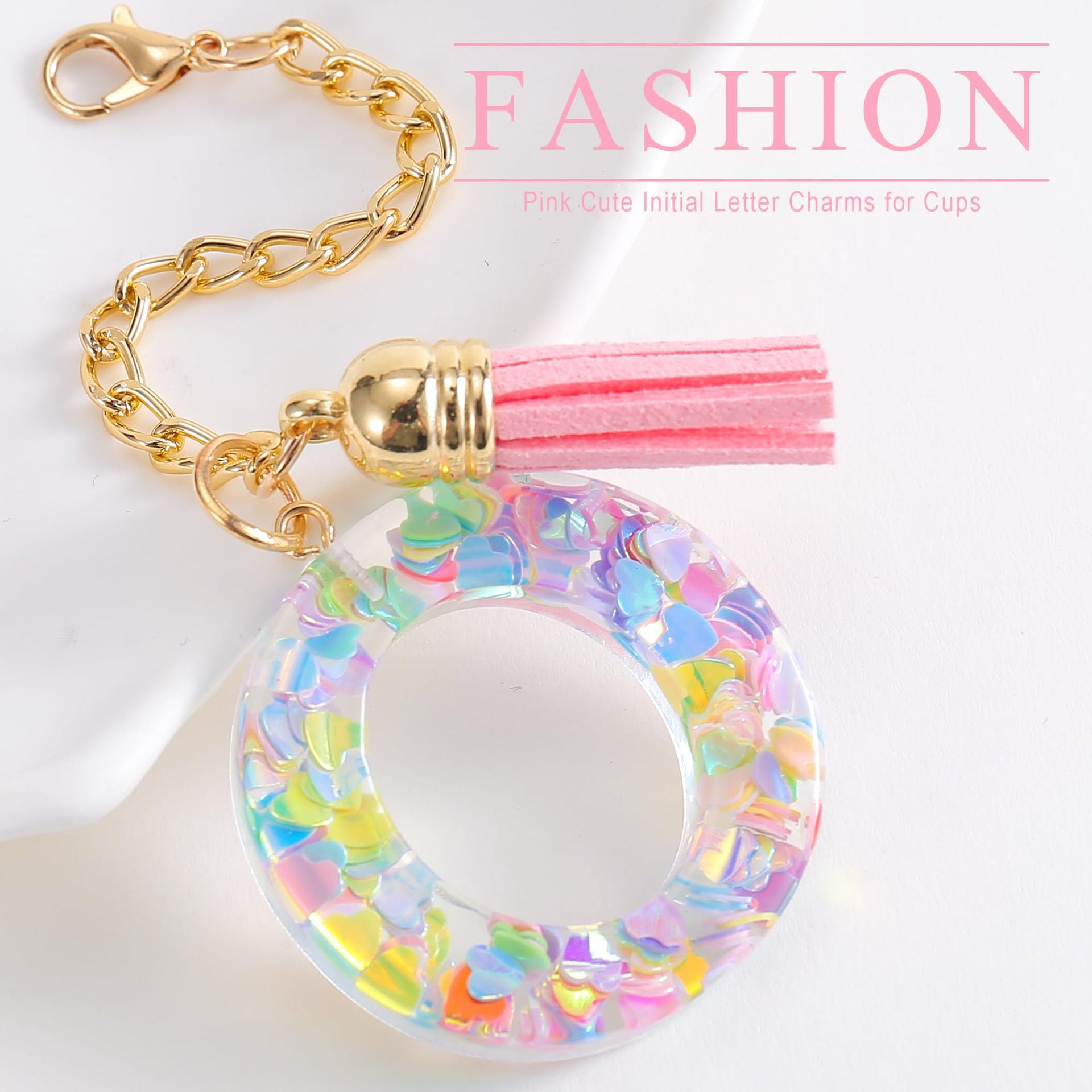 Wholesale Cartoon 26 Letters Resin Hanging Chain Cup Accessories Chain ACC-CA-Jiay001