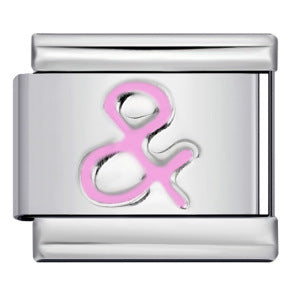 Wholesale Italian Charm Bracelet 9mm DIY Splicing Removable Number Symbol Element Stainless Steel Composable Bracelet