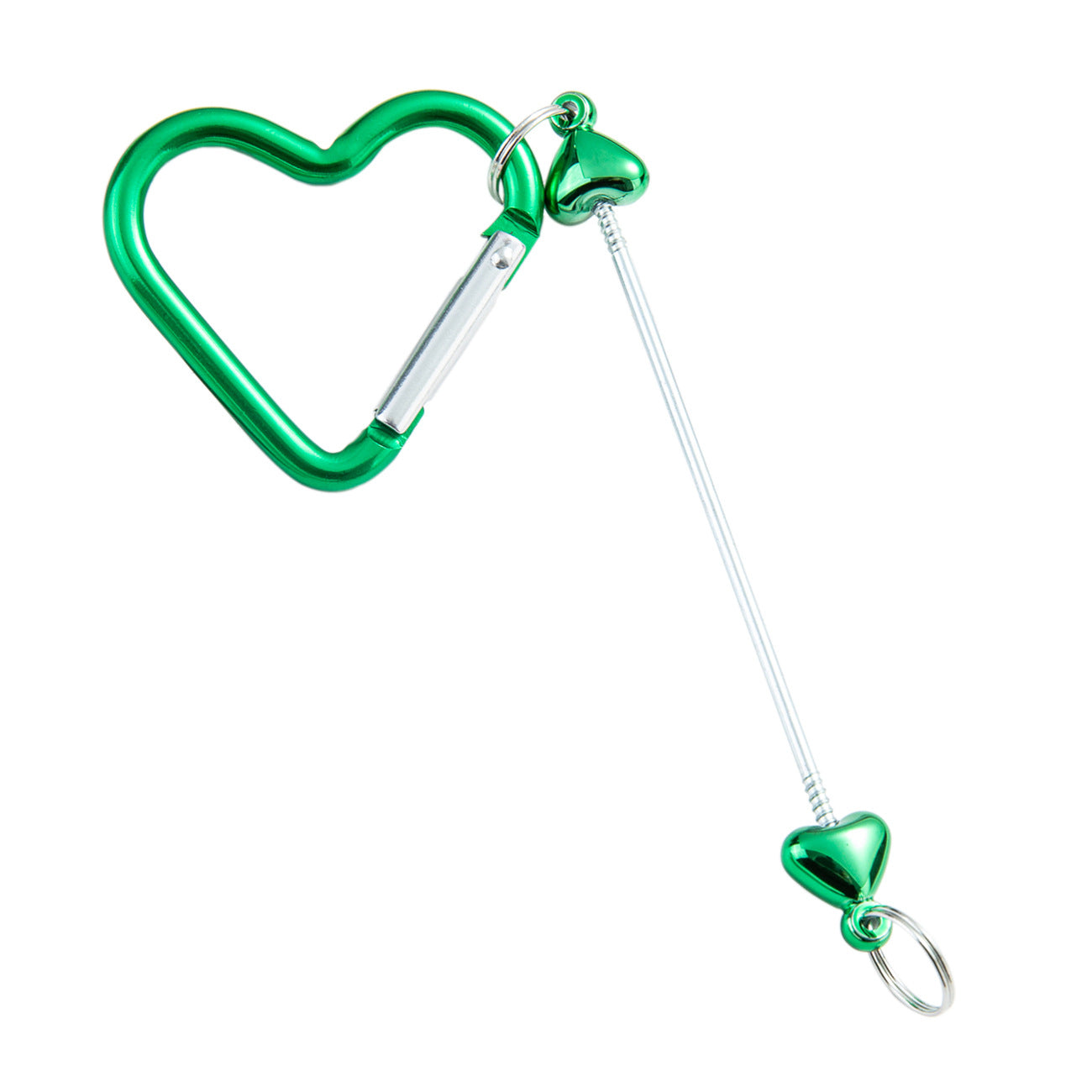 Wholesale DIY Love Beaded Mountaineering Buckle Metal Hook Keychains