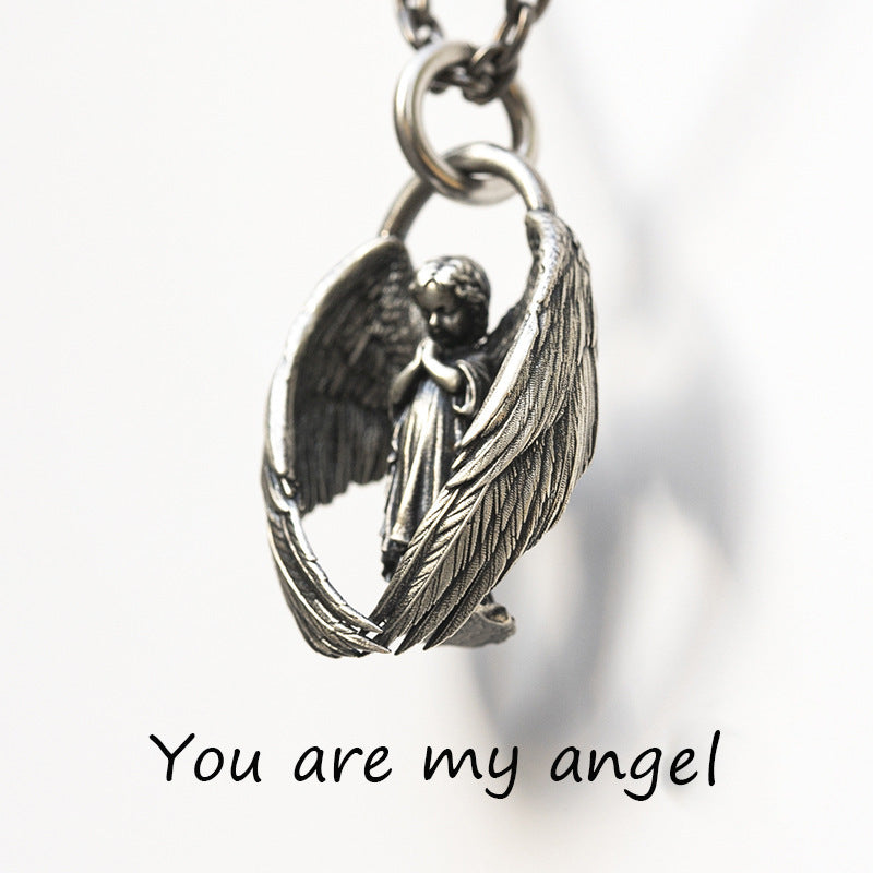 Wholesale Angel wings personalized pendant necklace