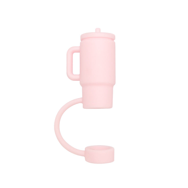 Wholesale 10pcs 10mm Straw Cover Silicone Straw Caps for Cup Decoration Straw Tube Cap ACC-SCR-WDX003