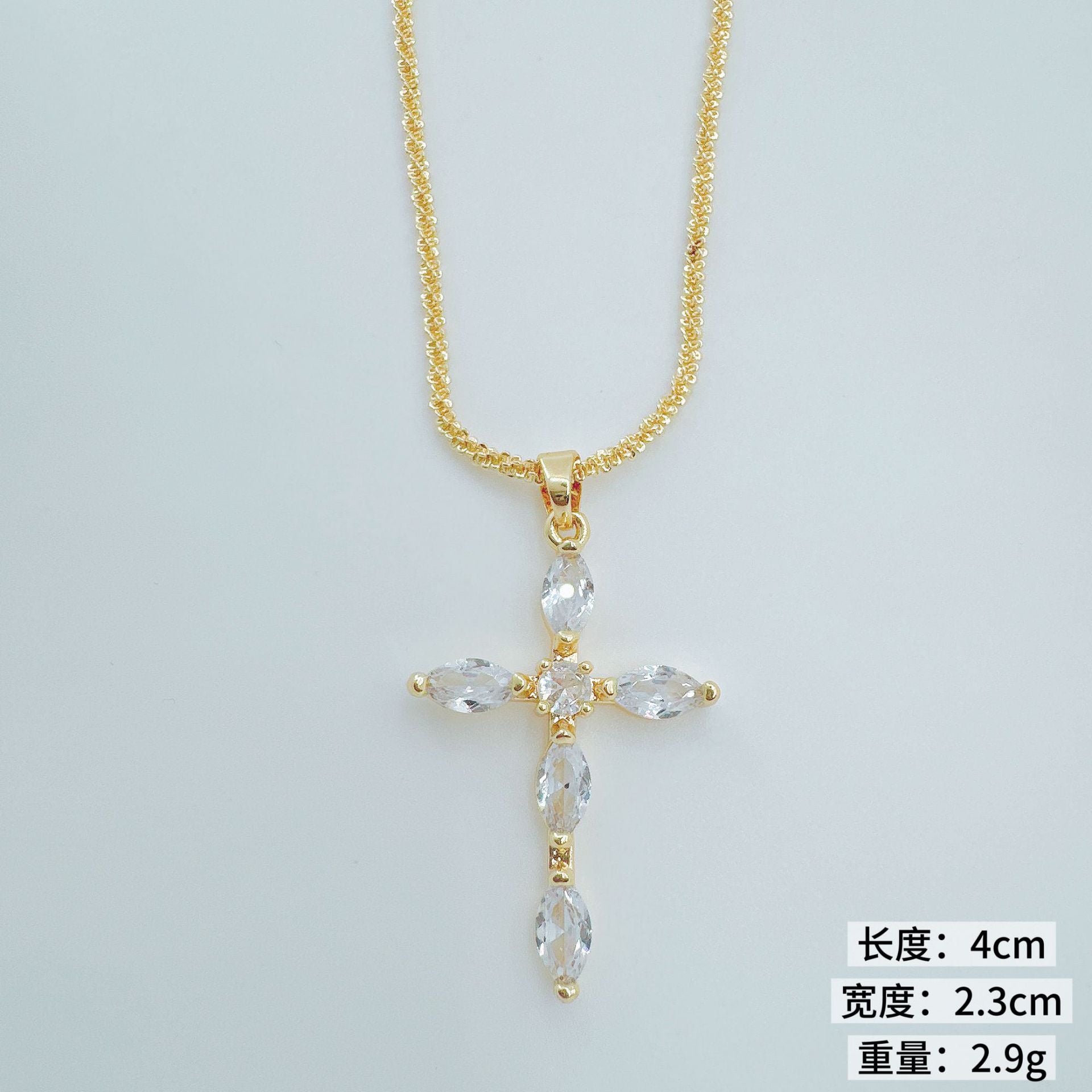 Wholesale European American Style Cross Pendant Necklace