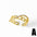 Wholesale Pearl Sequin Butterfly Open Copper Plated 18K Ring