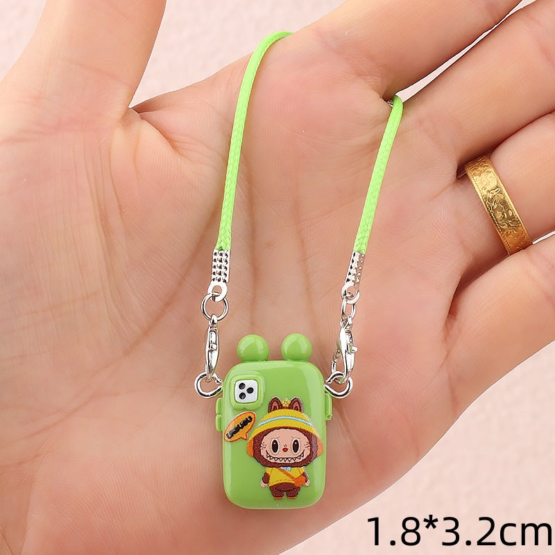 Wholesale Cute cartoon mini phone case doll accessories