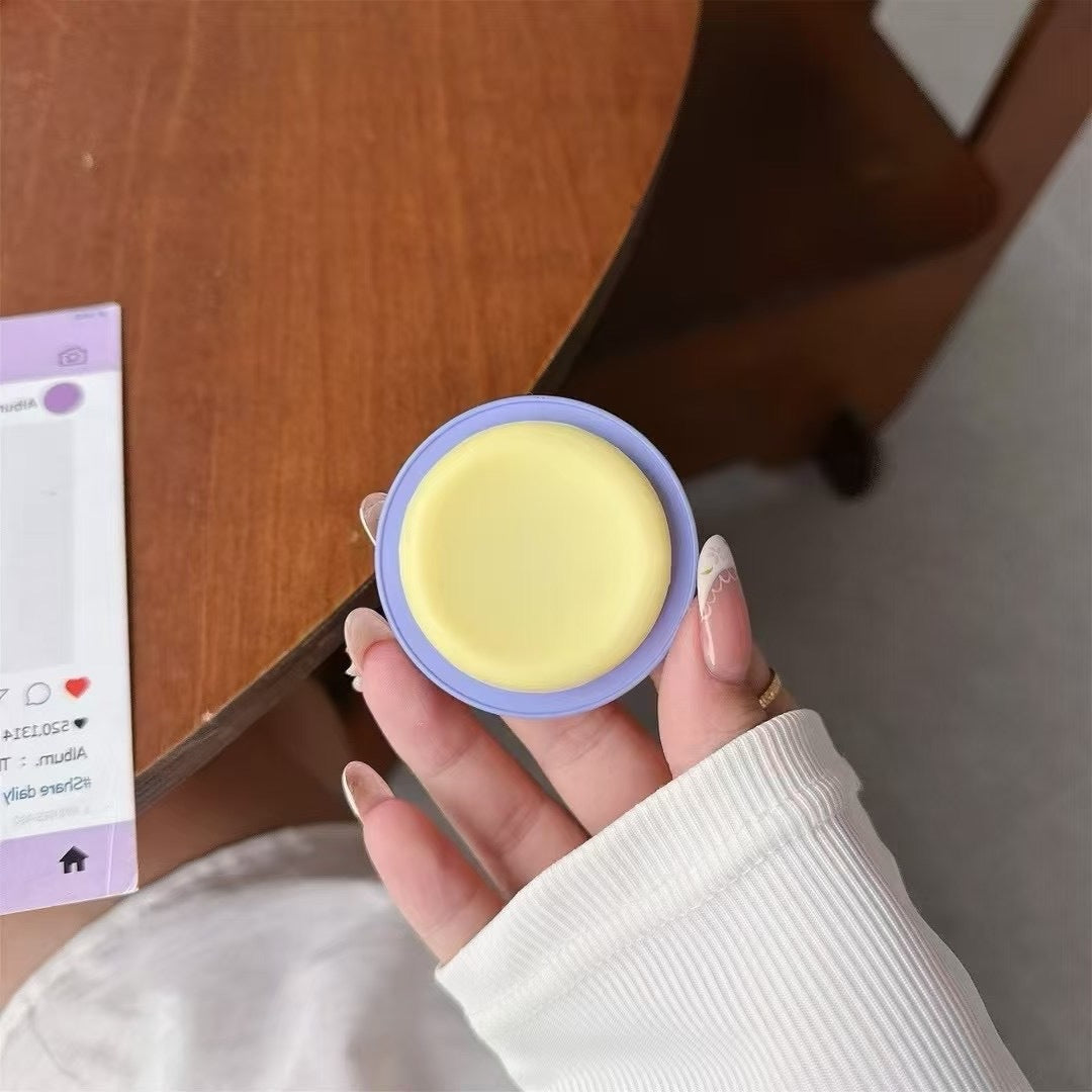 Wholesale Frosted Round Silicone Cap Pure Color Candy phone stand