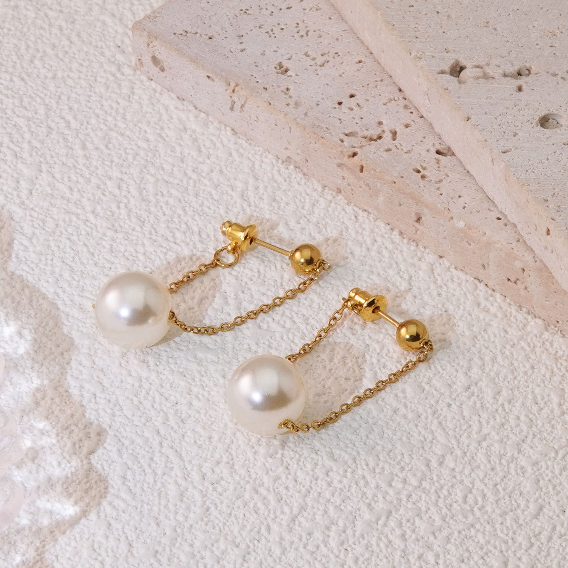 Wholesale  electroplating 18K stainless steel earrings