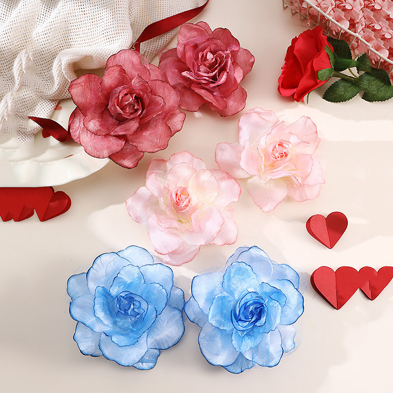 Wholesale Flower Valentine's Day Hair Ties