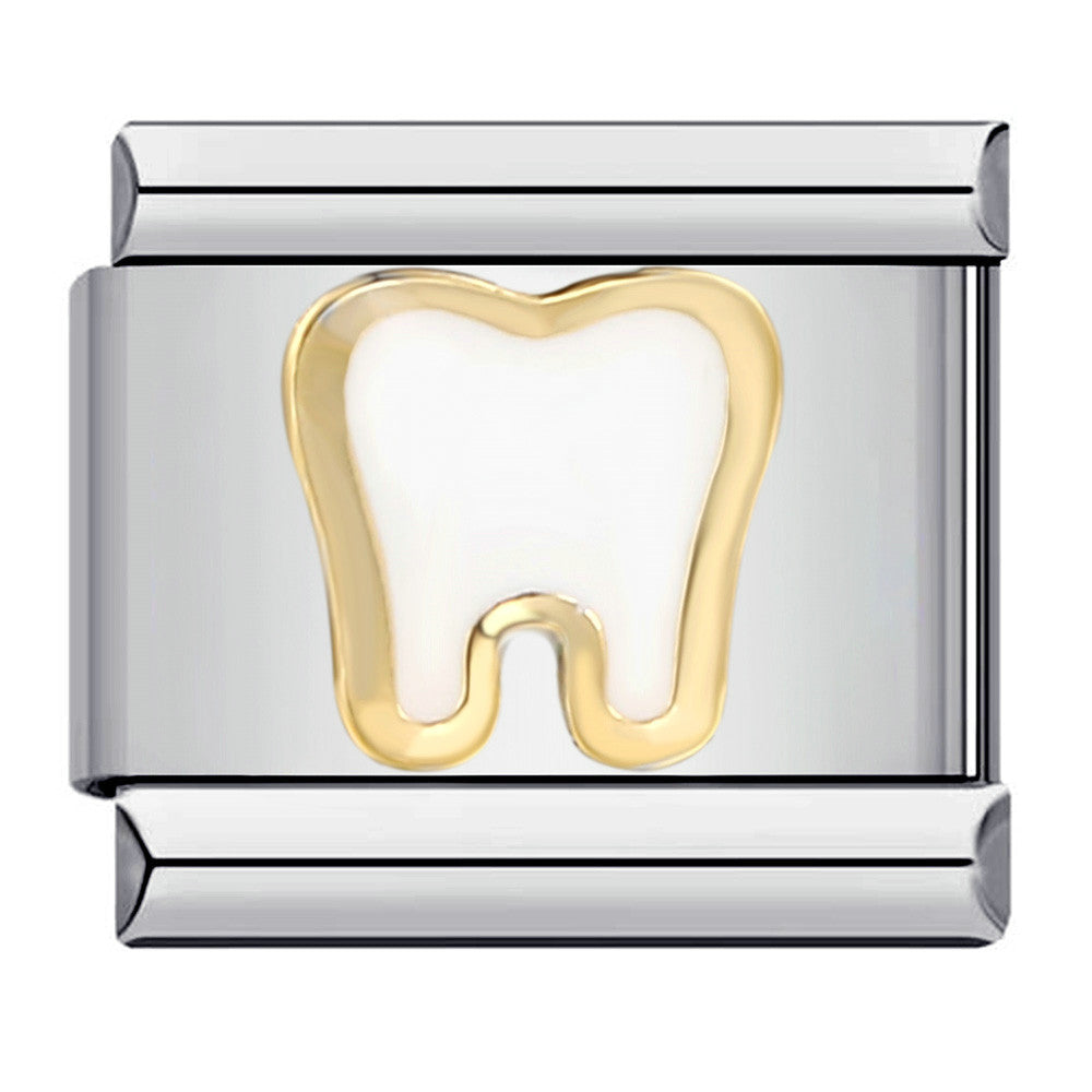 Wholesale Italian Charm Bracelet 9mm DIY Splicing Removable Simple Gold Pattern Stainless Steel Composable Bracelet