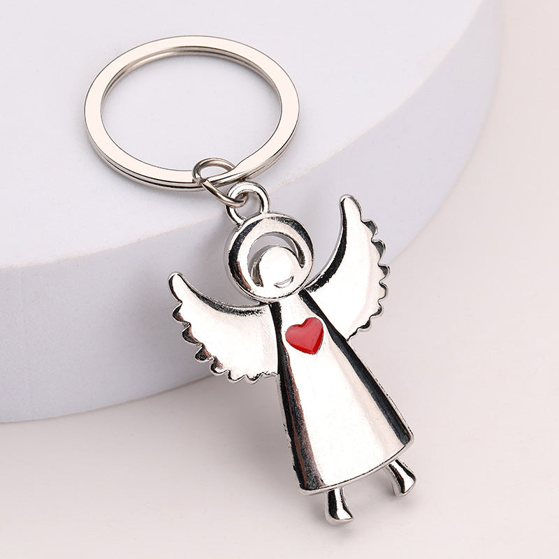 Wholesale Saint wings Angel metal key chain