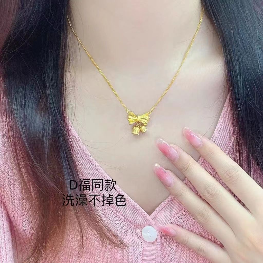 Wholesale  Bow Superior Design Collarbone Chain Necklaces