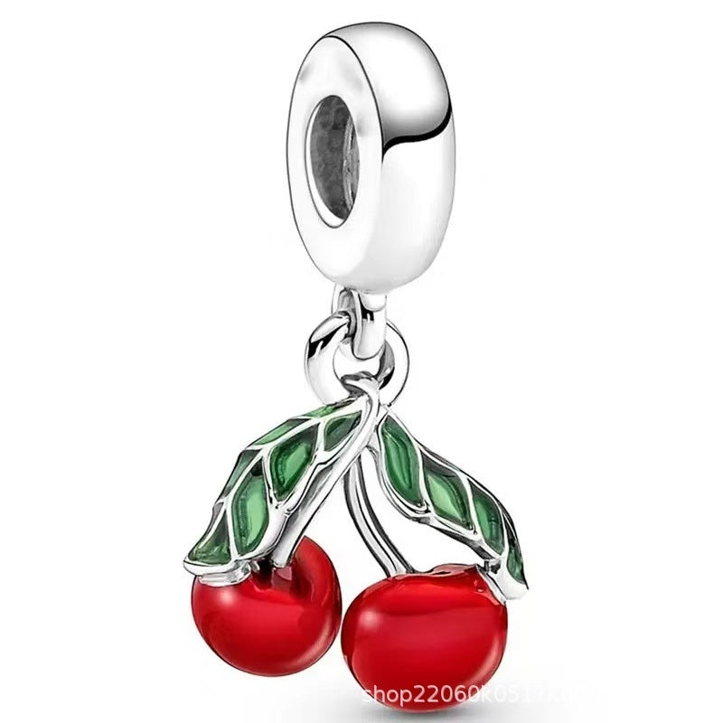 Wholesale 5pcs Exquisite Enamel-Drip Crafts  DIY Beaded Bracelet Charms