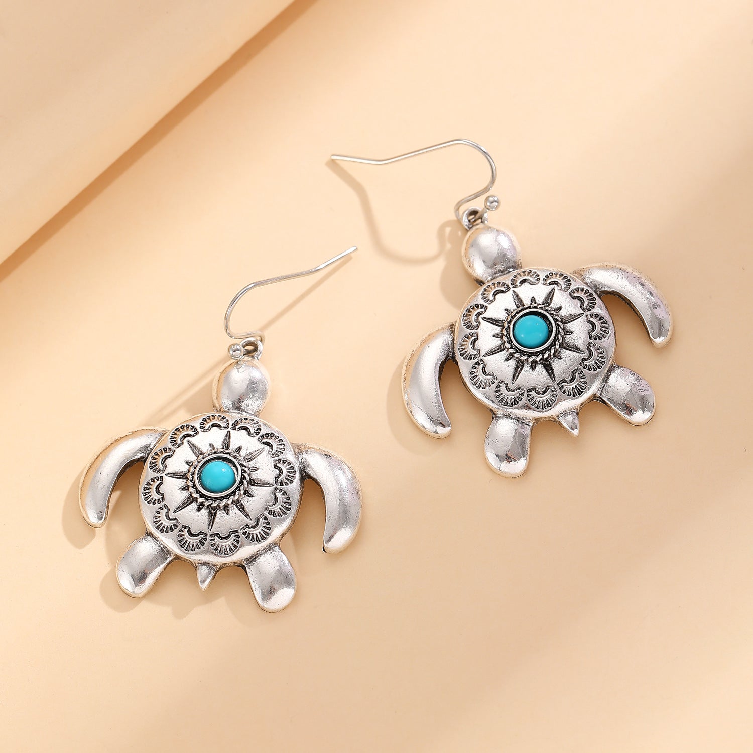 Wholesale Vintage ethnic style creative turtle earrings