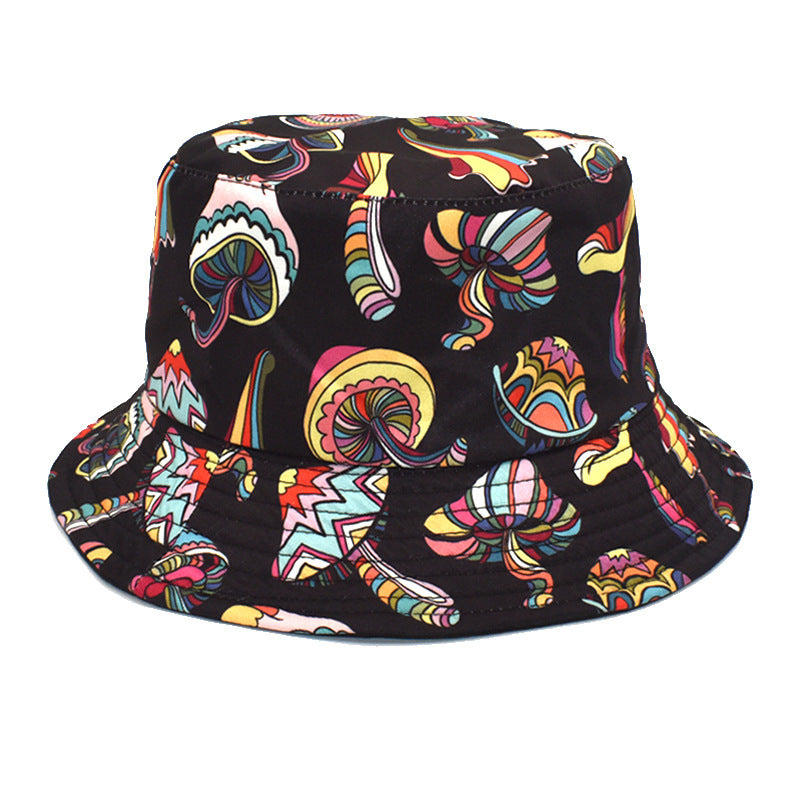 Wholesale Colorful Mushroom Pattern Bucket Hat ACC-HT-ShunMa003