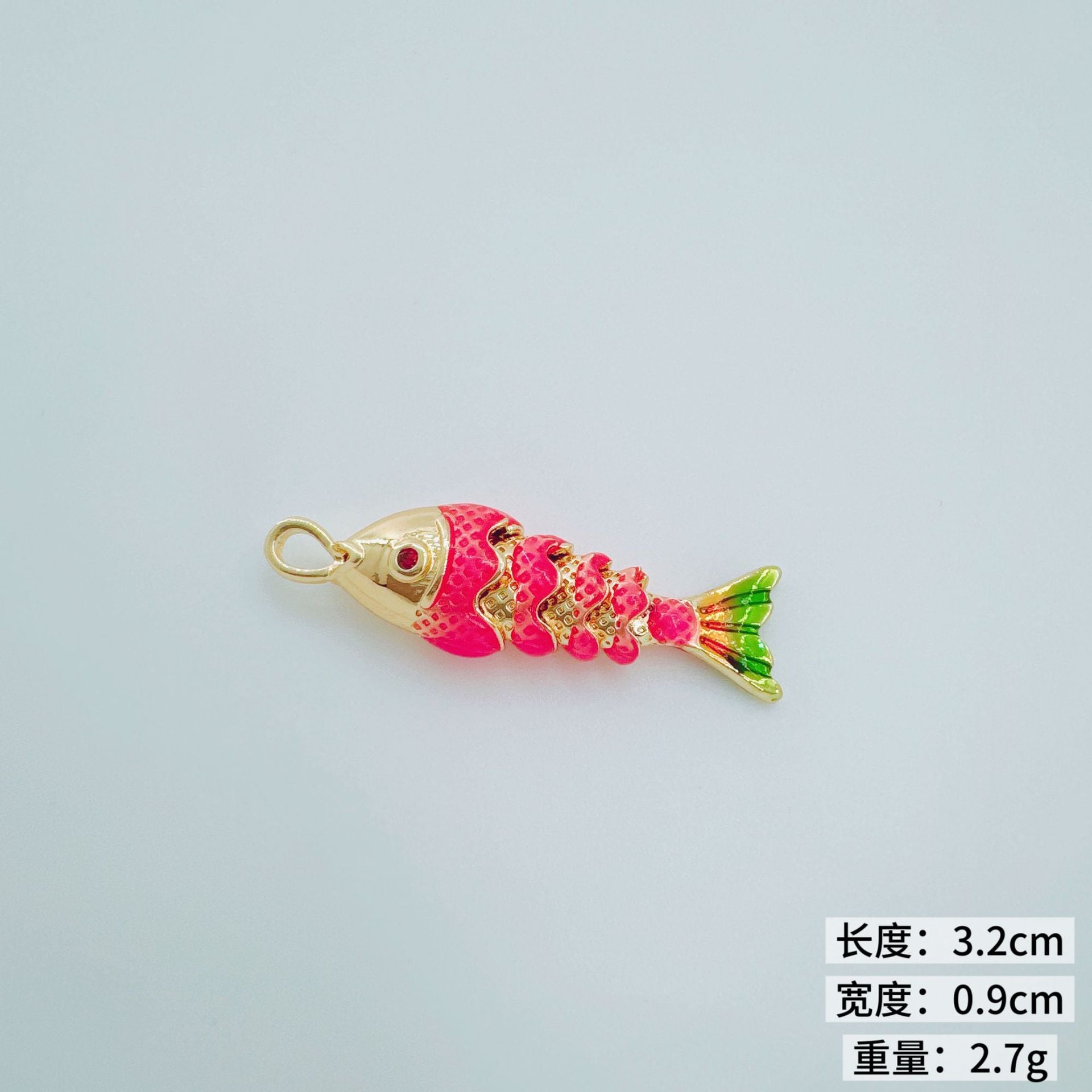 Wholesale Marine-Themed Gold-Plated Copper Enamel Pendants Fashion Accessory for DIY Jewelry