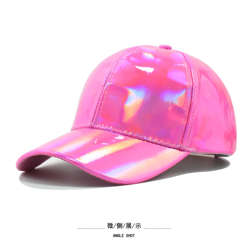 Wholesale PU leather colorful baseball cap