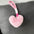 Wholesale Plush Hand Rope  Love Pendant Soft Cute Keychains