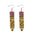 Wholesale  Teaching and Learning Rainbow Pencil Double-sided Wooden Earrings
