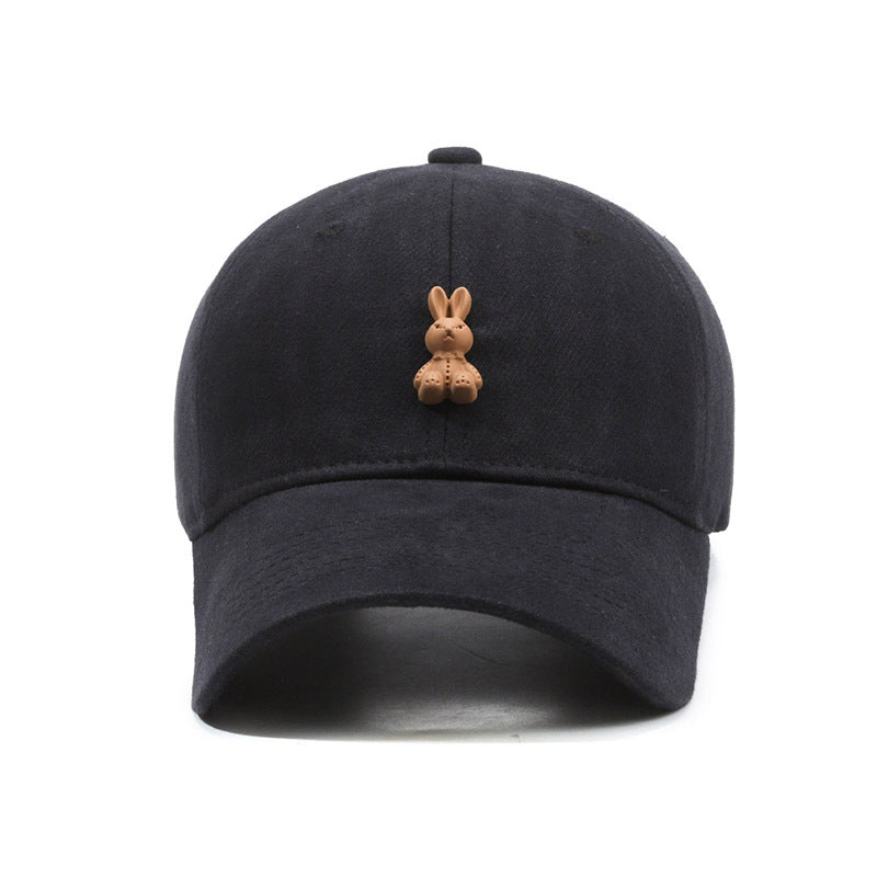 Wholesale brushed soft top baseball cap rabbit ear hat