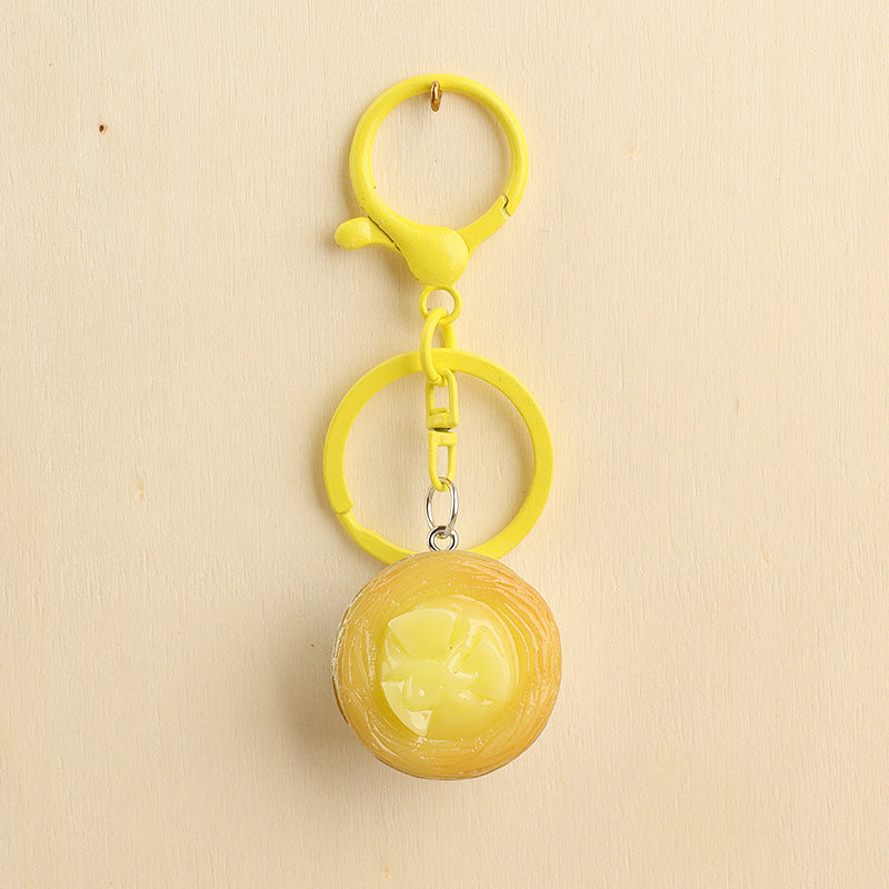 Wholesale Chocolate Egg Tart Keychain
