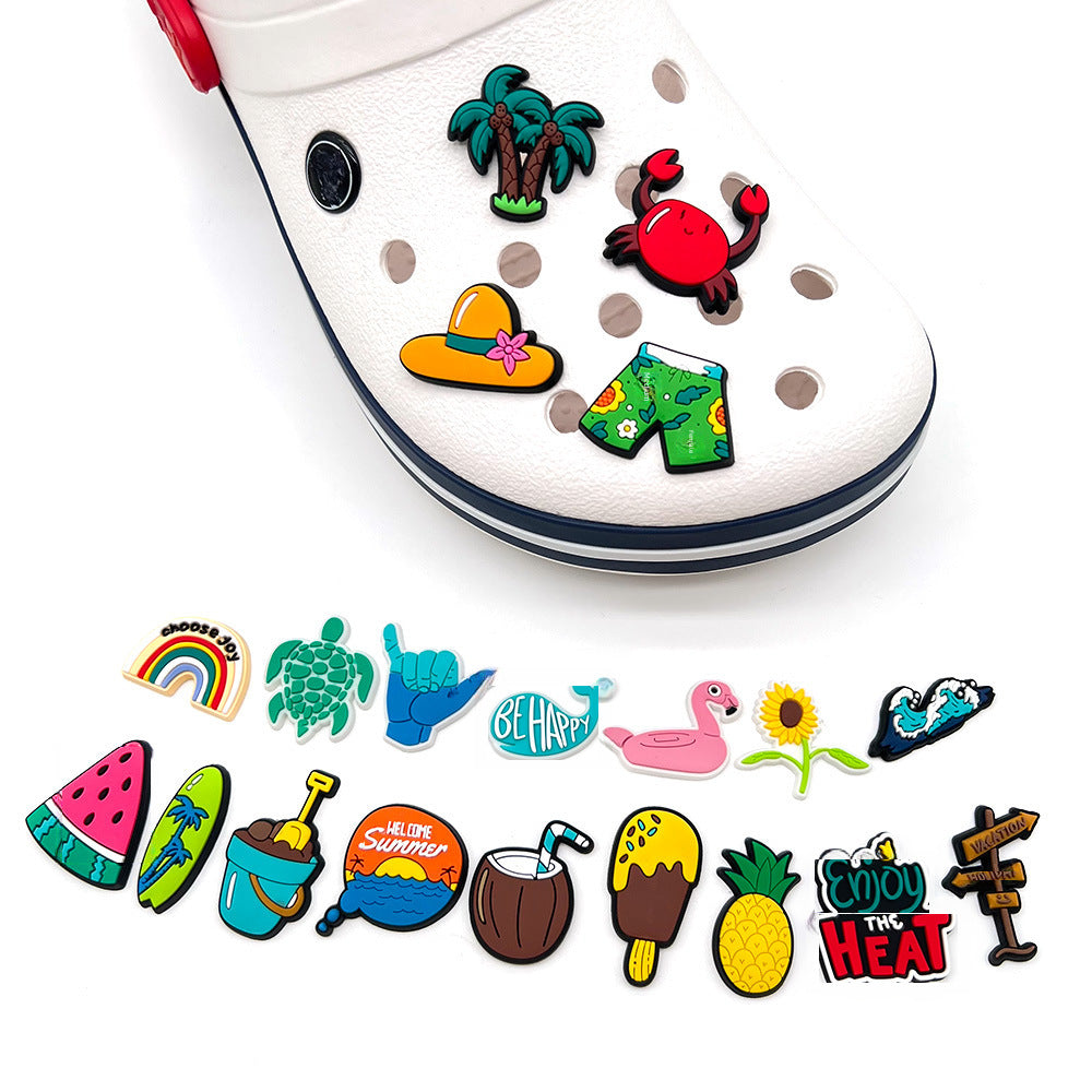 Wholesale Random 10pcs Cute Cartoon Series Shoes Accessories Shoes Charms