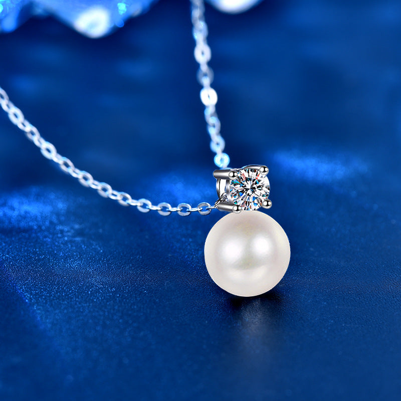 Wholesale  925 Sterling Silver Pearl Necklace