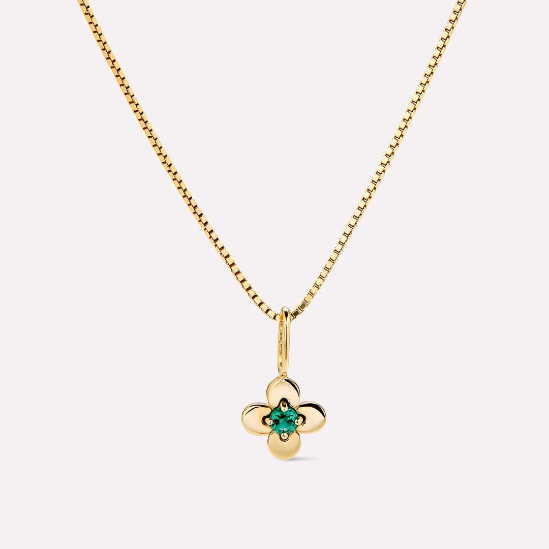 Wholesale butterfly flower devil eye zircon titanium steel necklace