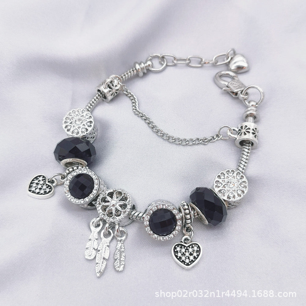 Wholesale Dream Catcher Love Heart Pendant Bracelet