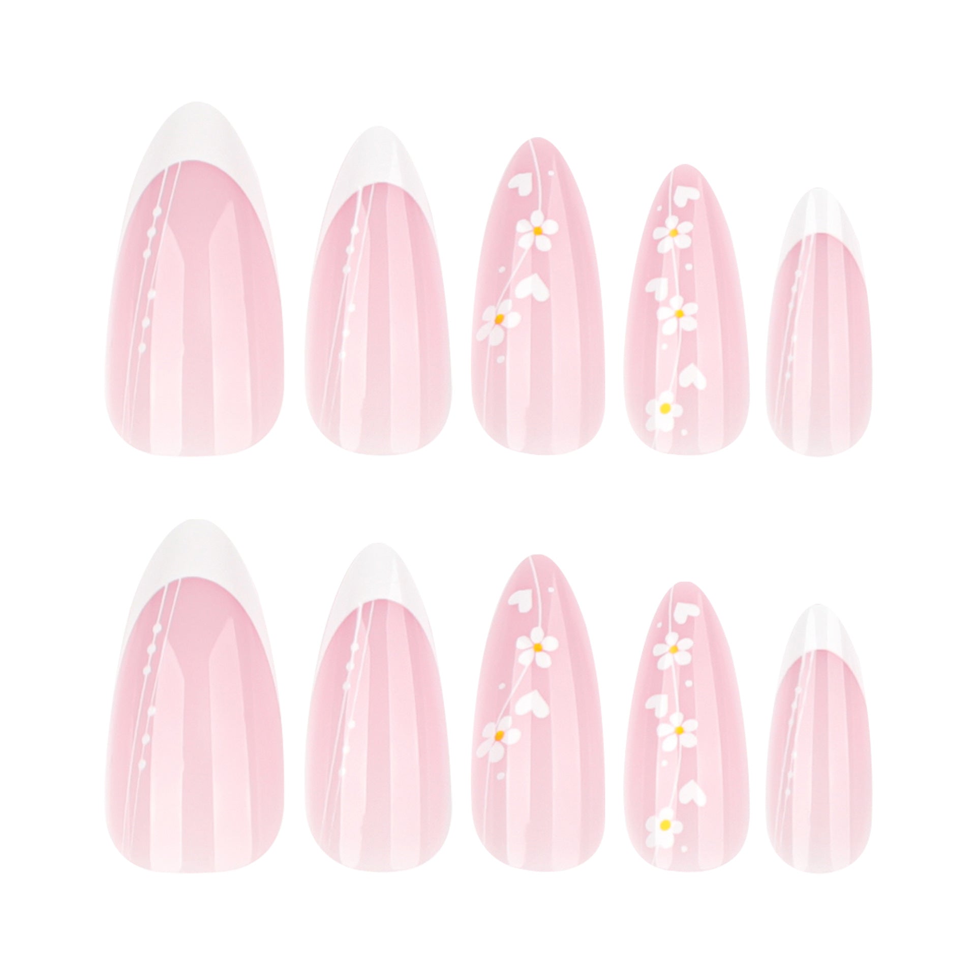 Wholesale 24 Pieces/box Flower Nails Kits Nail Stickers