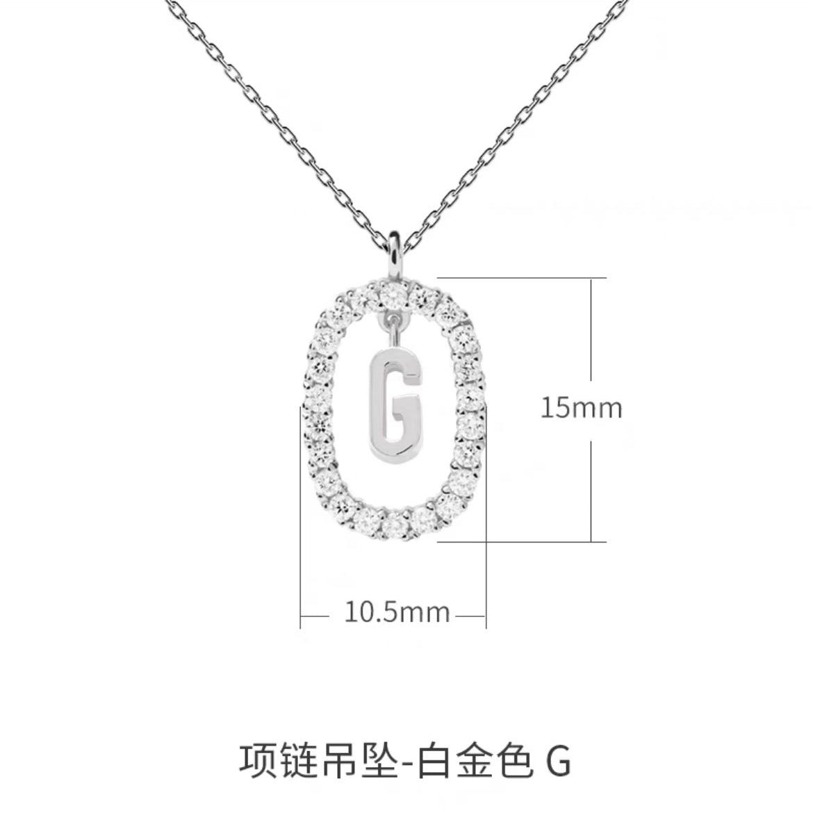 Wholesale Color Diamond Letter Necklace Inlaid with Color Zircon Clavicle Chain Choker Necklace ACC-NE-BYL002