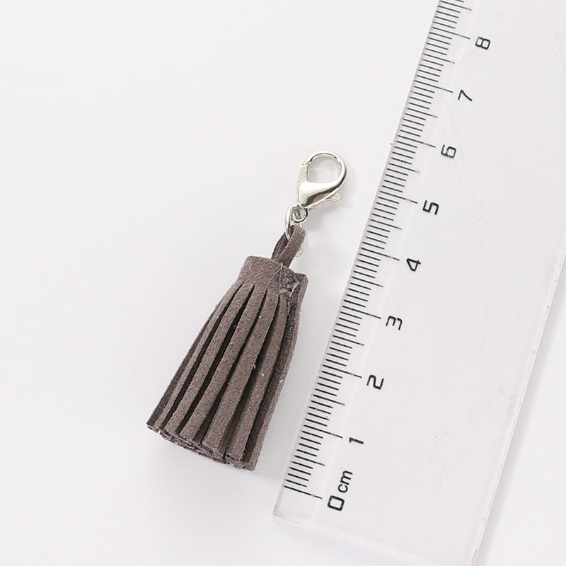 Wholesale Velvet Macaron Tassel Keychain Bags and Pendants ACC-KC-HuiMei008