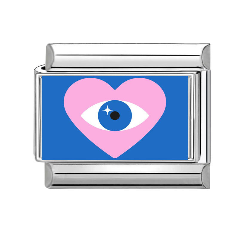 Wholesale 9mm Italian Charm Starter Bracelets DIY square Single Section Creative Stainless Steel Composable Bracelet