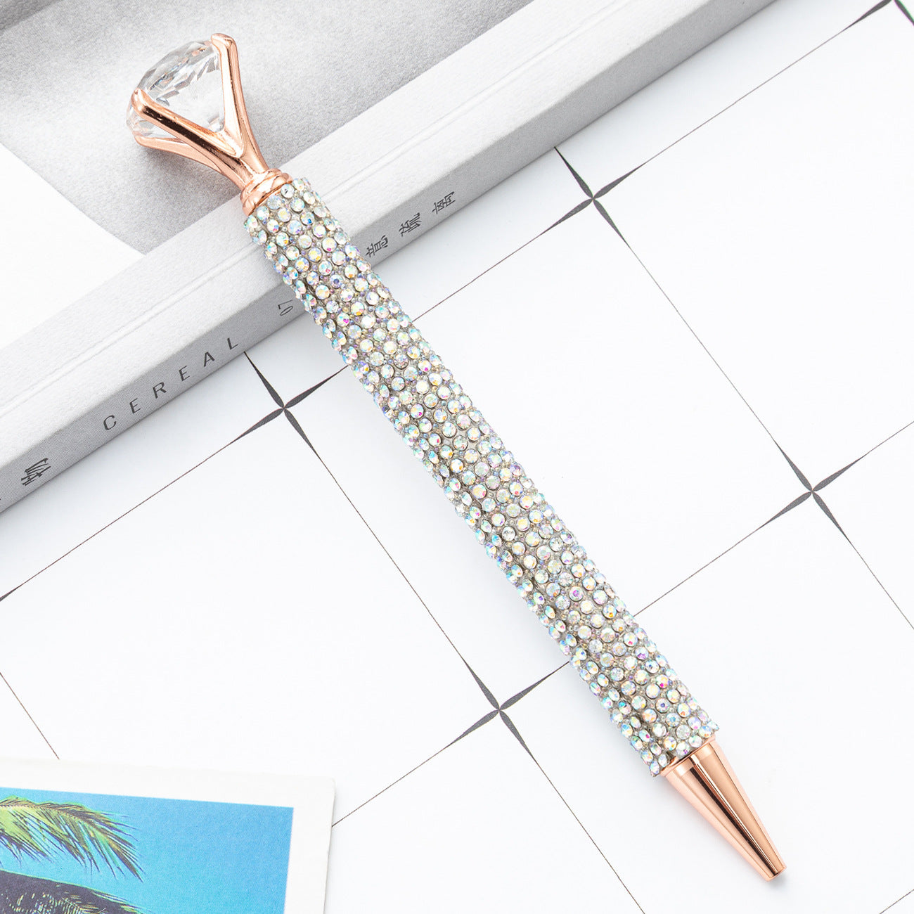 Wholesale Large diamond ballpoint pen  crystal diamond pen