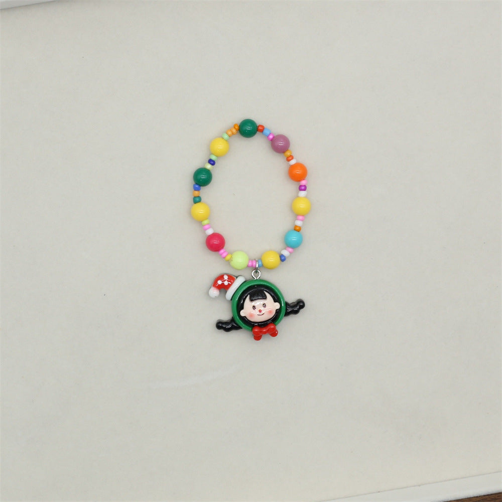 Wholesale Children's Colorful Graffiti Kindergarten Beaded Bracelet