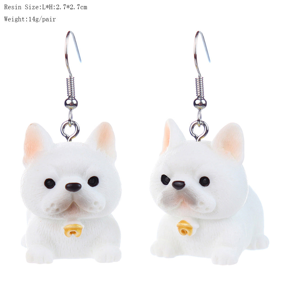 Wholesale Cartoon Cute Three-dimensional  Puppy Doll Earrings